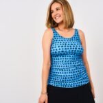 Latched Mama Maternity & Postpartum Gathered Nursing Swim Tank - Final Sale