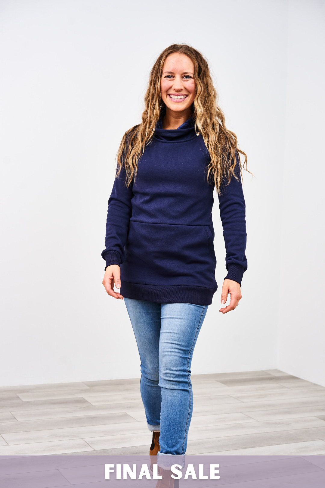 latched-mama-navy-babywearing-pullover-harbor-snap-breastfeeding-nursing-final-sale.png Latched Mama Harbor Snap Nursing Pullover - Final Sale - Image 1