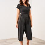 Latched Mama V-Neck Nursing Jumpsuit- Final Sale
